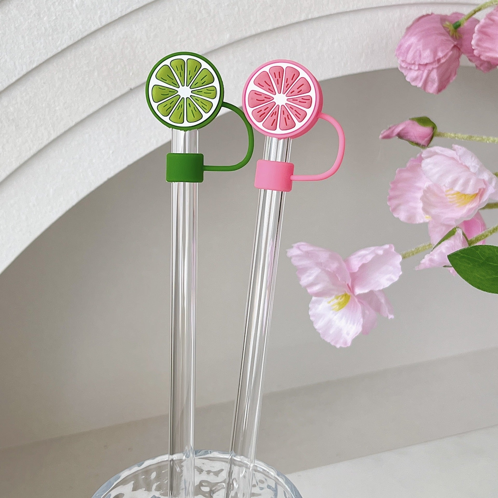 Wholesale 8mm 10mm lemon four color straw cap